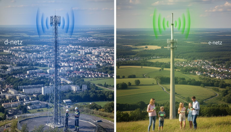 erfahren sie die wichtigsten unterschiede zwischen d-netz und e-netz sowie deren netzabdeckung im vergleich. finden sie heraus, welches netz für ihre bedürfnisse am besten geeignet ist.